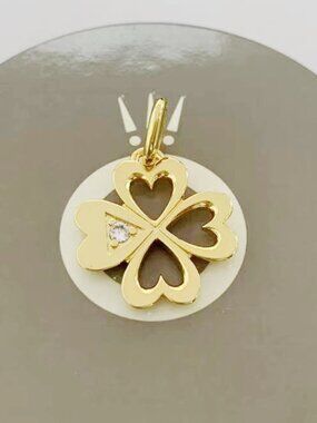 Pandora ME Heart Four-leaf Clover Medallion Charm